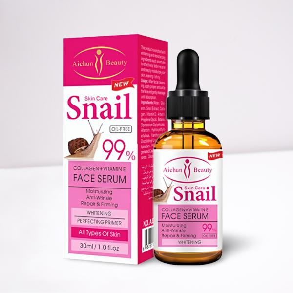 Aichun Beauty Skin Care Snail 99% Collagen+Vitamin E Face Serum 30ml