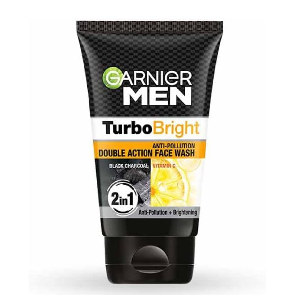 Garnier Men Power White Anti-Pollution Double Action Facewash, 100gm
