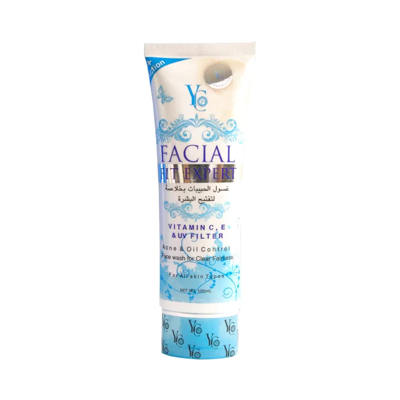 YC Facial Fit Expert Acne & Oil Control Face Wash (Blue) 100ml