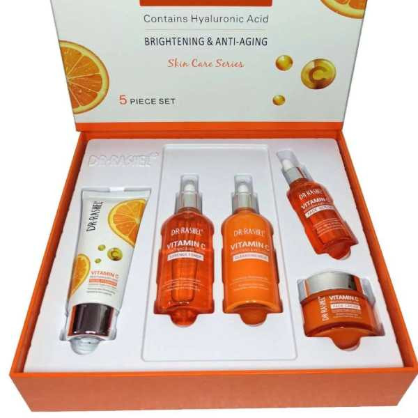 Dr. Rashel Vitamin C Brightening & Anti Aging Skin Care Series 5 Piece Set