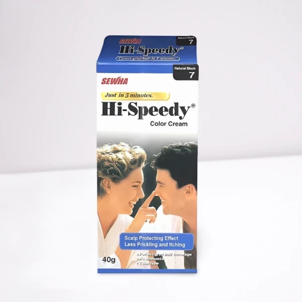 Sewha Hi Speedy 7 Natural Black Hair Color Cream 40g