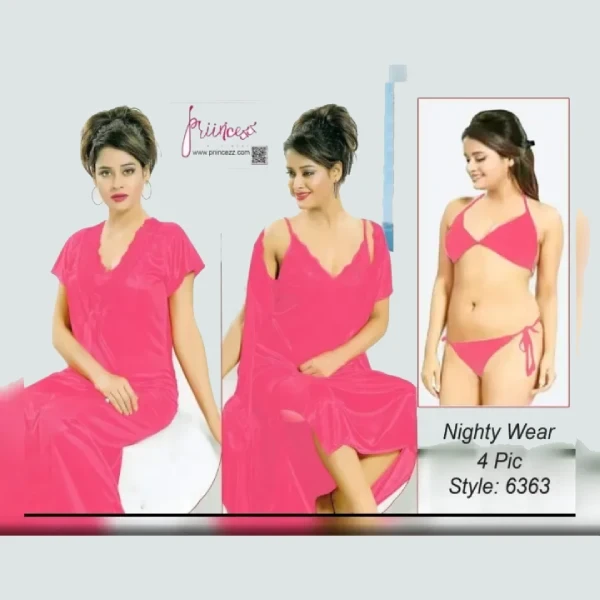 Princess 4 pieces Nightwear