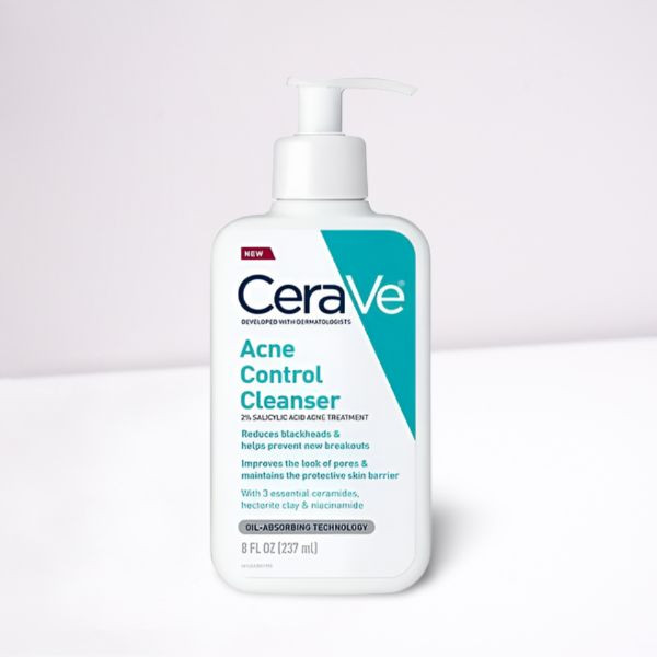 Cerave Acne Control Cleanser 2% Salicylic Acid Acne Treatment -237ml