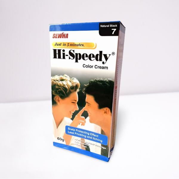 Sewha Hi-Speedy Natural Black 7 Hair Color Cream-60g