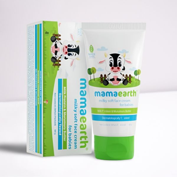 Mama Earth milky soft face cream with murumuru butter for babies 60g