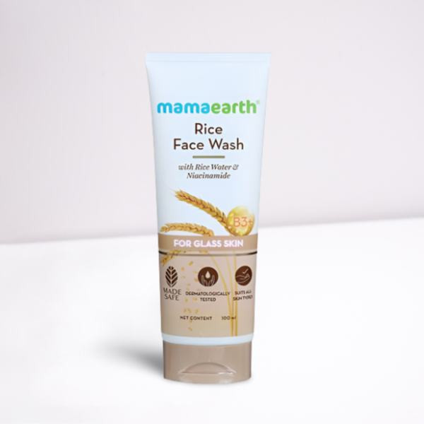 Mamaearth Rice Face Wash With Rice Water & Niacinamide 100ml