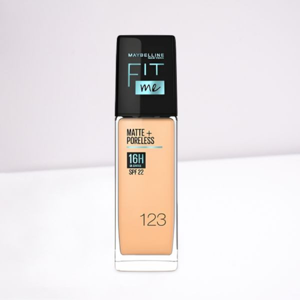 Maybelline Fit Me Matte +Poreless Liquid Foundation – 123