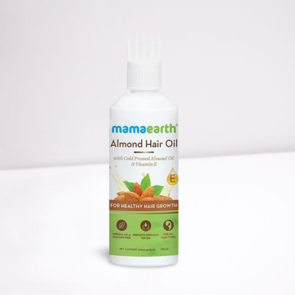 Mamaearth Almond Hair Oil with Cold Pressed Almond Oil & Vitamin E for Healthy Hair Growth -150ml