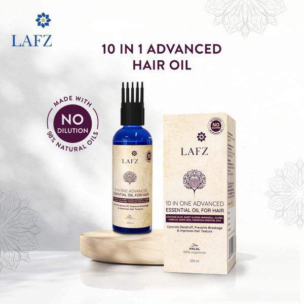 Lafz 10 in 1 Advanced Essential Oil – for Hair 200ml