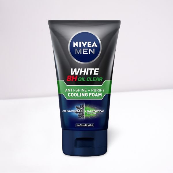 Nivea Men White 8hr Oil Clear Cooling Foam (100ml)