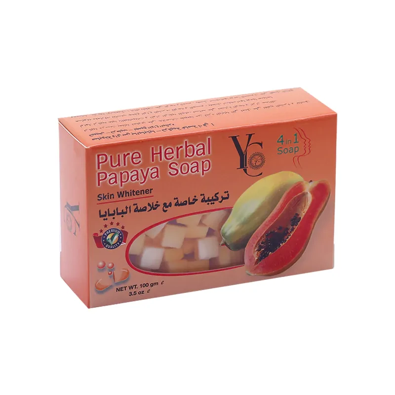 YC Pure Herbal Papaya Skin Whitener 4 in 1 Soap 100g